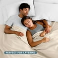 thumbnail image 6 of Bare Home Polar Fleece Bed Blanket - Lightweight - Premium Fleece - Full/Queen, Sand, 6 of 10