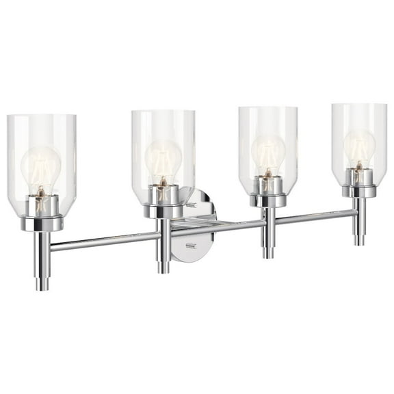 55186CH Kichler Lighting Madden - 4 Light Bath Vanity-10.5 Inches Tall and 34 Inches Wide-Chrome Finish