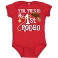 thumbnail image 3 of Inktastic Yes, This is My 1st Rodeo Cowboy Hat and Lasso Boys or Girls Baby Bodysuit, 3 of 5