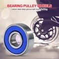 thumbnail image 2 of Kuymtek 10pcs 608rs ABEC-9 Cojinete bolas Scooter Cojinetes profunda en miniatura (Azul), 2 of 7