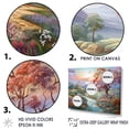 thumbnail image 3 of Designart "Charming Provence Countryside Landscape" Countryside Floater Framed Canvas Wall Art, 3 of 5