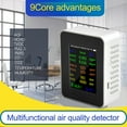 thumbnail image 3 of Testeur de Qualité de l'Air WIFI 12 en 1 PM2.5 PM10 HCHO AQI Température Humidité, 3 of 9