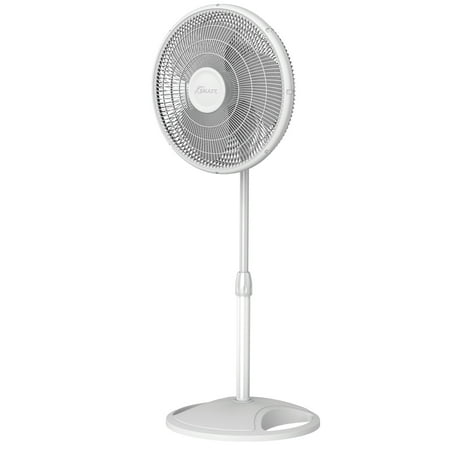 Lasko 16" Galaxy Oscillating Pedestal Fan with 3 Speeds, 47" H, White, S16100, New