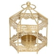 thumbnail image 1 of Vintage Candle Lantern, Rustproof Coating Metal Candle Lantern Vintage Style  For Hotel, 1 of 8