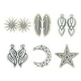 thumbnail image 2 of Techinal Rêve Receveur Plume Soleil Étoile Pendentif Époxy Résine Moule Boucles d'Oreilles Moule en Silicone, 2 of 19