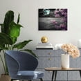 thumbnail image 4 of Fenyluxe Moon Water Flowers Canvas Wall Art Print Ready To Hang 20x16in, 4 of 6