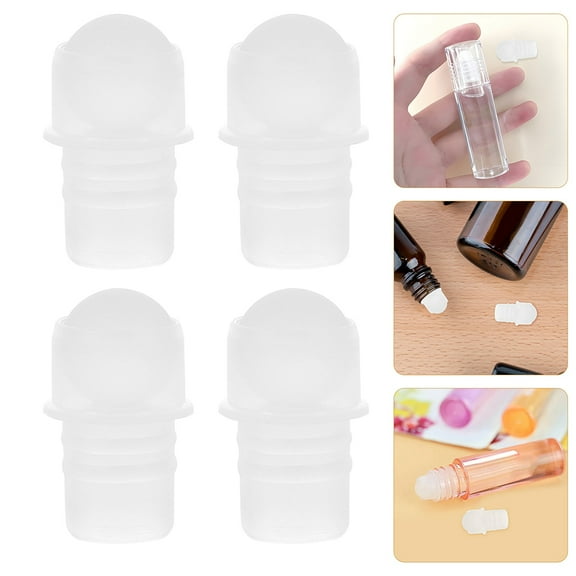 WASHWEPE 40Pcs Round Roller Ball Inserts For Essential Oils And Perfumes 1.60X1.00X1.00In Refillable Design
