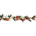 thumbnail image 6 of Northlight Mixed Berry, Leaves and Pomegranate Fall Harvest Garland - 6' x 10" - Green and Orange, 6 of 6