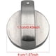 thumbnail image 3 of Perillas para estufa de gas, 4 piezas, metal, 6 mm, color plateado, perillas de ajuste para estufa u horno de gas Xemadio LN-1202, 3 of 6