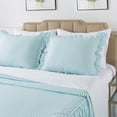 thumbnail image 4 of JML Queen Ruffle Skirt Bedspread Set,3 Piece Ruffled Polka Dot Bedspread with 30" Drop, 4 of 5