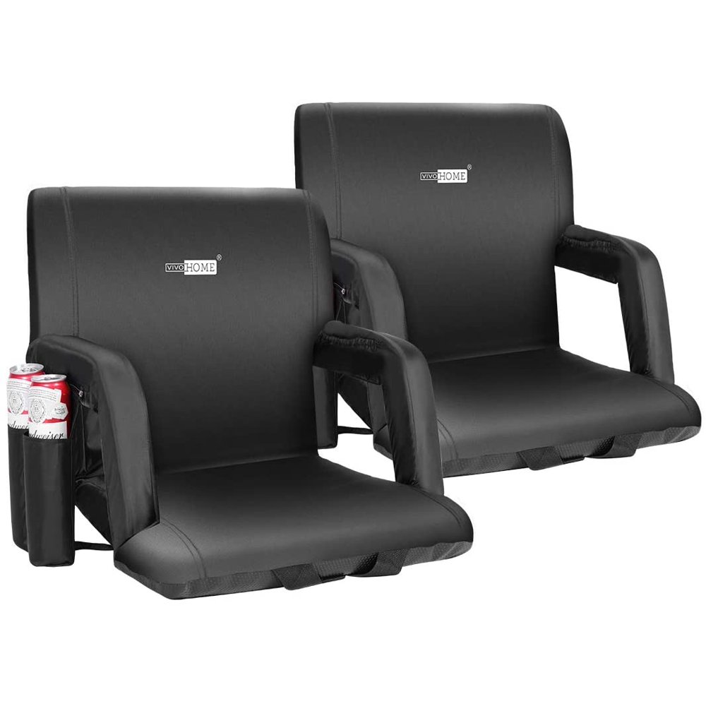 standard and width size Reclining Stadium Seat Chairs with Backrest and