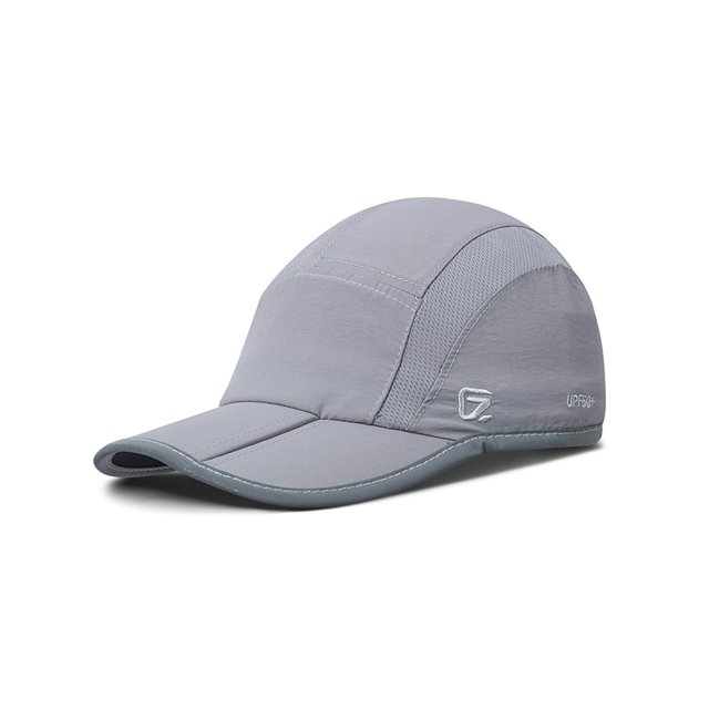 Guardurnaity Gorras de béisbol plegables de secado rápido unisex senderismo sombrilla ajustable deportes sombrero al aire libre montañismo gris Type3 NO3
