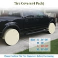 thumbnail image 4 of Sunrise 4pcs Wheel Tire Covers Waterproof Sun Tire Protector for Auto Truck Car Camper Trailer Boat, Ecru (30''-32''), 4 of 9