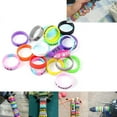thumbnail image 5 of Silicone Ring Mixed Color Lure Silicone Anti-Slip Ring Fishing Rod Lure Rod Stop Rubber Ring Wrapped Handle With Grid Ring Protective Cover Decoration, 5 of 8