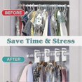 thumbnail image 4 of 30 Closet Dividers For Hanging Clothes- Clothing Size Dividers,1.5x Wider White Closet Divider Set S202412246527, 4 of 4