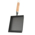Japanese Cast Iron Pan Frying Tamagoyaki Omelette Black Non Fry Egg Pot