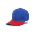 thumbnail image 2 of Top Headwear 12-Pack Adjustable Baseball Hat - Royal/Red, 2 of 2