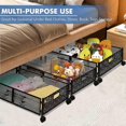 thumbnail image 4 of 26-27 Under Bed Rolling Storage Foldable Metal Under Bed Storage Organizer Drawer, 4 of 5