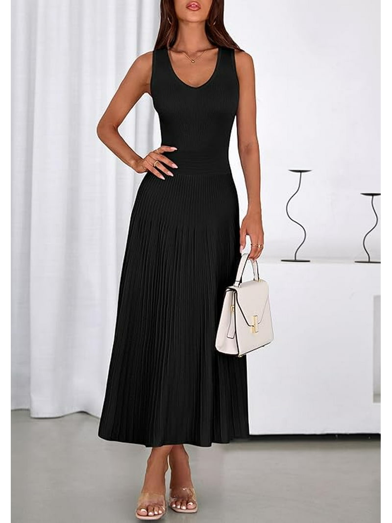 white christmas dresses PRETTYGARDEN Spring Casual Dresses for Women Summer Business Work Midi