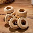 thumbnail image 3 of 10pcs Handmade Rustic Wooden Napkin Rings for Table Dinner Decoration, 3 of 5