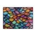 thumbnail image 5 of Yayeee Area Rugs for Living Room 5.2'x4' Non Slip Washable Bedroom Floor Carpet, Vibrant Dragon Scales Pattern, 5 of 5