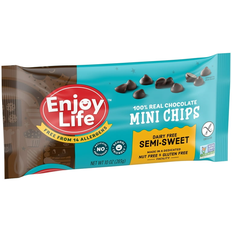 ✨Enjoy Life✨ Enjoy Life, Allergy Friendly Semi-Sweet Baking Chocolate Chips, 10