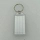 thumbnail image 1 of Llavero de plástico transparente con forma de concha de doble anilla, práctico llavero con etiqueta de matrícula de doble cara, 1 of 6