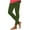 Style 01-Army Green, variant on Women's Full Length Leggings Casual Stretch Workout Running Yoga Pants Solid Color Athletic Tights Wine L