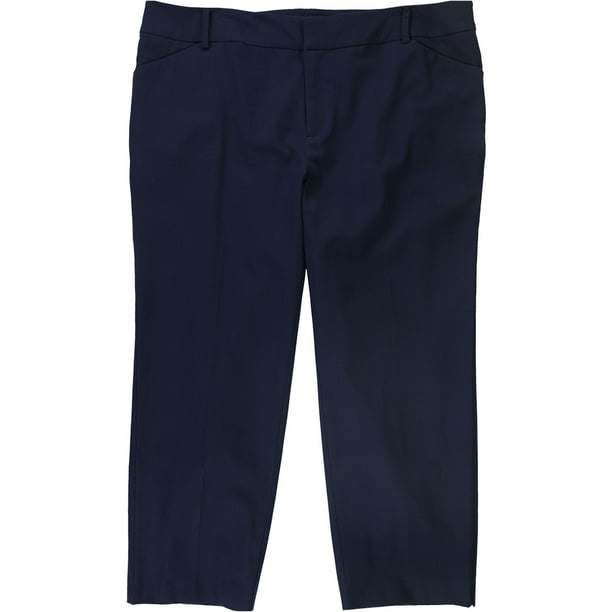 Pantalones cortos casuales sólidos Charter Club para mujer azul 18W