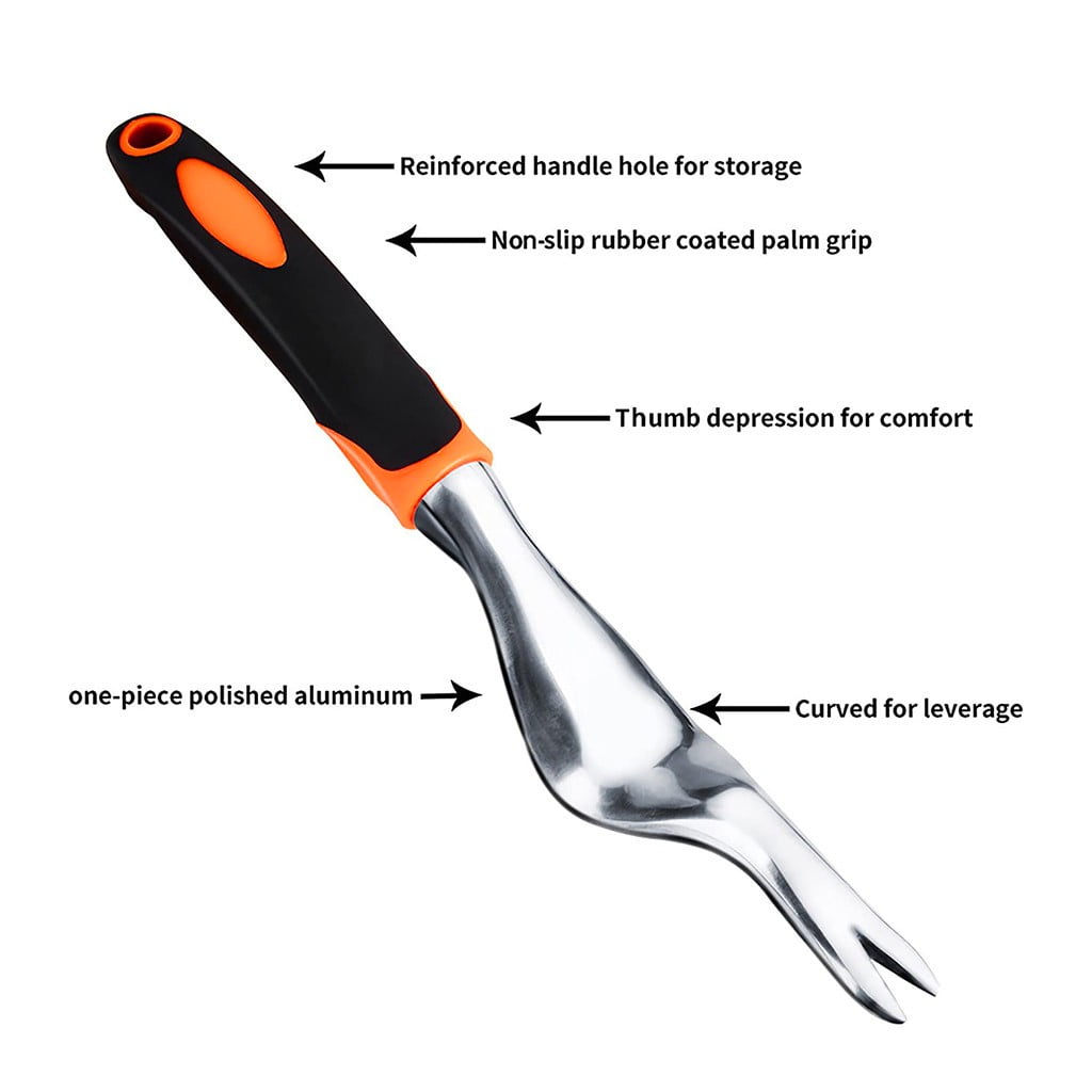 Weeding Tool, Heavy-Duty Weeder, Leverage Design Weed Removal and Deep  Digging, Ergonomic Handle and Two-Pronged V-Shaped Fork – CharGuy Gear