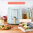 thumbnail image 3 of Beautiful 3 Qt Air Fryer with TurboCrisp Technology, EverGood™ Ceramic Nonstick Coating, Hydrangea by Drew Barrymore, 3 of 12