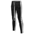 thumbnail image 1 of FashionOutfit Men's Casual Side Panel Color Block Long Length Drawstring Ankle Zipper Track Pants, 1 of 1