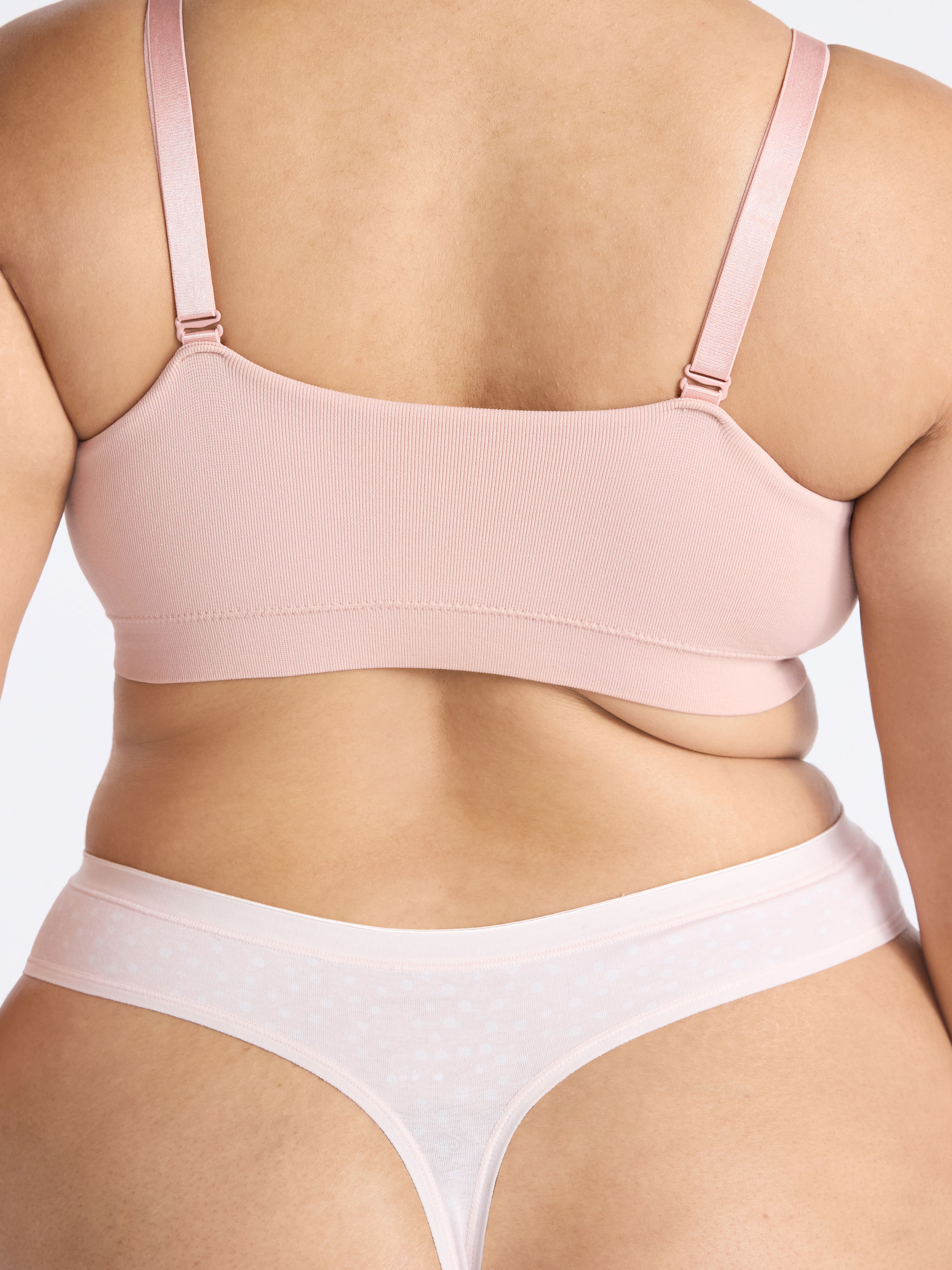 Joyspun Women's Plus Cotton-Blend Thong Panties, 3-Pack, Sizes 1X-5X