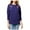 Navy Blue, variant on Carbon Copy Womens Embroidered Sweatshirt, Blue, Juniors, Medium