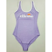 new Ellesse women bodysuit swimsuit EW08425 515 purple cotton elastane sz XS $38