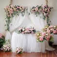 thumbnail image 4 of Decoración de Organza de cristal transparente para boda, rollo de tul para arco de flores, suministros para fiestas, 10m X 48cm, 4 of 4