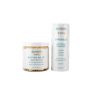 Laguna Herbals Organic Baby Moisturizer and Sprinkle ( talc free) baby powder set