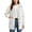 White, variant on IUYRTFE Women Sleeveless Button Down Vest with Pockets for Casual Daily Wear