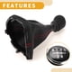 thumbnail image 5 of Unique Bargains Pomo de Cambio Manual de 5 Velocidades con Cubierta No.7E0711113H - Pomo de Palanca de Cambio de Automóvil - para VW Transporter 2015-2020 Plástico Cuero Sintético Negro Rojo - 1 Pc, 5 of 6