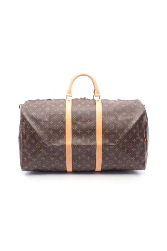 Pre-Owned Louis Vuitton Keepall 55 Boston Bag, Handbag, Coated Canvas and Leather, Monogram,...