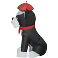 thumbnail image 4 of Gemmy Christmas Airblown Inflatable French Bulldog in Holiday Beret, 3.5 ft Tall, Multi, 4 of 5