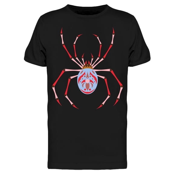 Cool And Colorful Spider Design Tee Men's -Image by Shutterstock