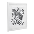 thumbnail image 2 of Stupell Industries Eclectic Monochrome Detail Leopard White Framed Print Under Glass, 13 x 13, by Lettered and Lined, 2 of 8