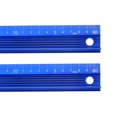 thumbnail image 1 of Unique Bargains Metal Ruler 80cm Aluminum Alloy Anti Slip Straight Ruler, Blue, 2 Pieces, 1 of 6