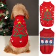 thumbnail image 4 of Dogs Christmas Sweater Fashion Embroidered Knit Sweater for Small to Large Breed Dogs for Holiday Party Dog Clothes, 4 of 7