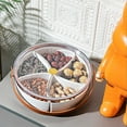thumbnail image 6 of KDFWDM Divided Serving Tray with Lid and Handle Snackle Box Charcuterie Container Portable Snack Platters for Candy, Fruits, Nuts, Snacks, for Parties, Entertaining, Picnic, 6 of 9