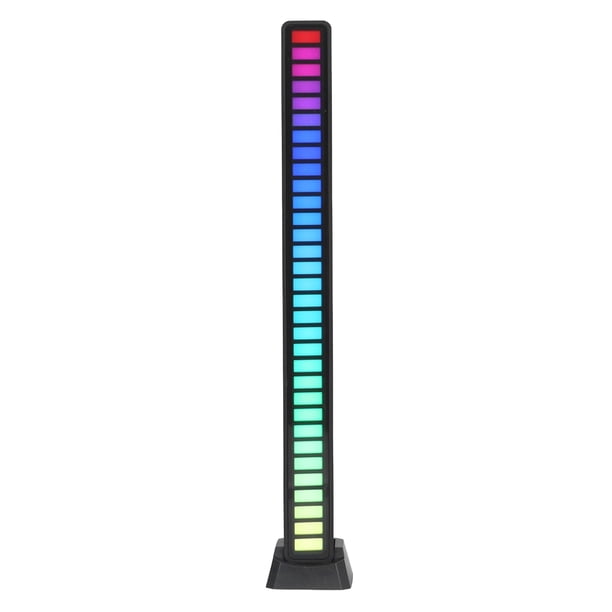 Barra De Luz Rgb, Luz De Control De Sonido Recargable USB RGB, 4 Brillos, 5 Velocidades, Luz Ambiental, Lámpara De Atmósfera Musical, Luces De Fondo De TV Para Juegos Que