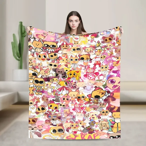 Bassie Dandys World Flannel Blanket for Bed Sofa Camping