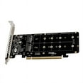 thumbnail image 4 of PCIE 4.0 Dual-Disk PCIeX16 to M.2 M-Key NVME SSD Expansion Card,Supports 4 NVMe M.2 M Key 2280 SSD, 4 of 8