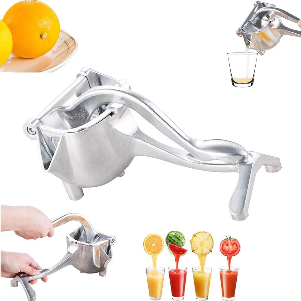 Stainless Steel Manual Juicer Lemon Press Squeezer,Heavy Duty Hand Press Lemon Orange Juicer,Fruit Juicer Citrus Extractor Tool 